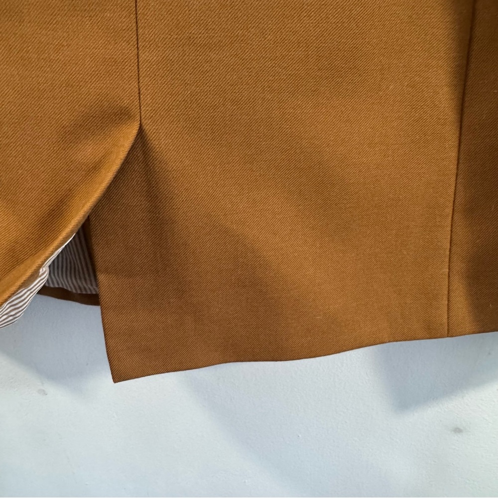 J.Crew Parke Blazer Caramel Wool Flannel #J5627 Classic Jacket Women’s Size 10 - Picture 6 of 16